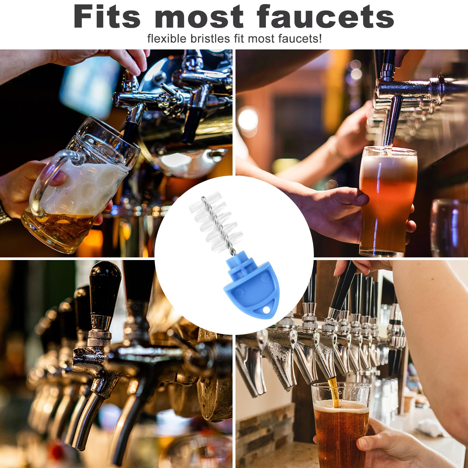 10 Spazzoline Per Pulizia Rubinetti Birra - Tappi Per Manutenzione Birra Alla Spina - Foto 5