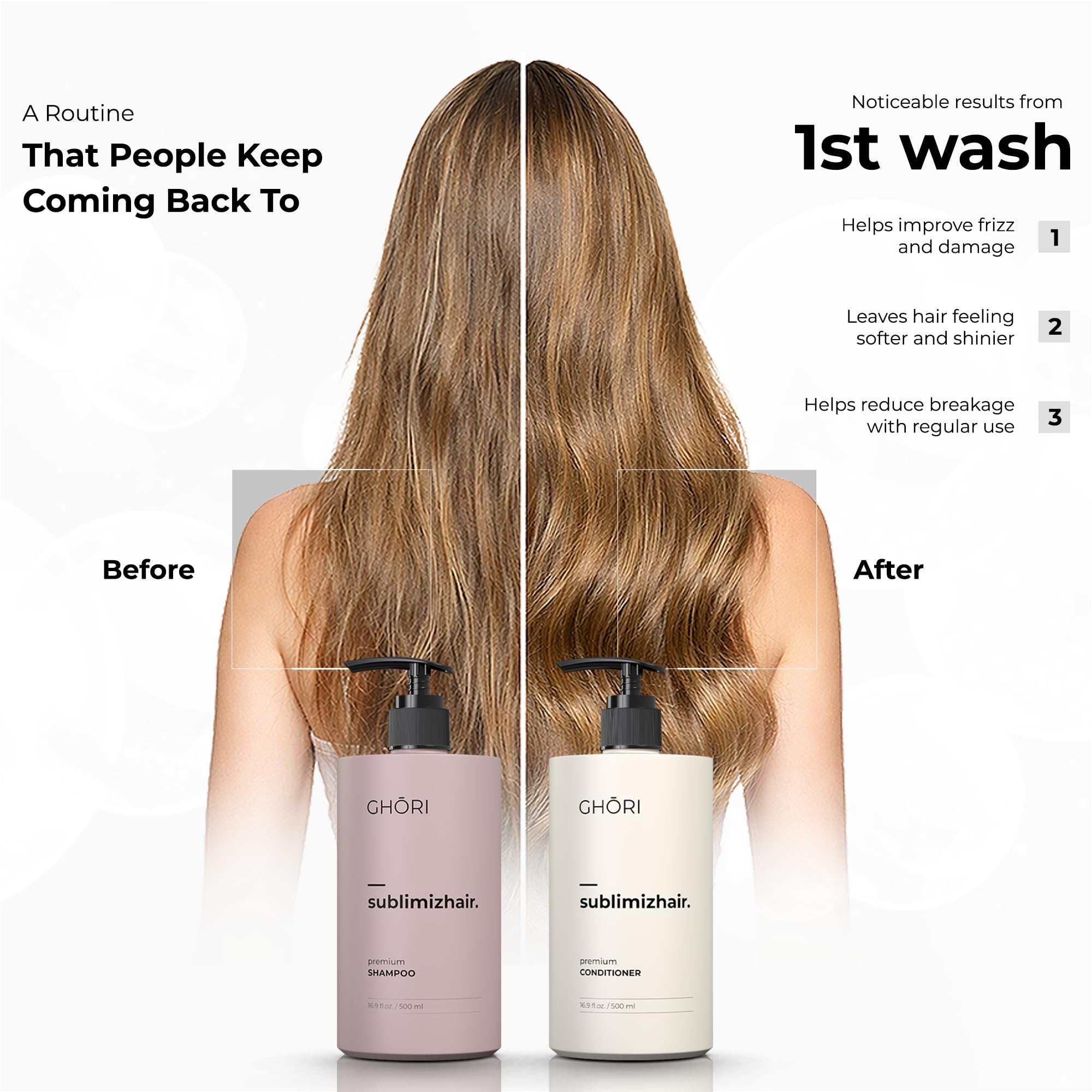 Sublimizhair Duo Capillaire | Shampoing & Après-Shampoing | 500 ml