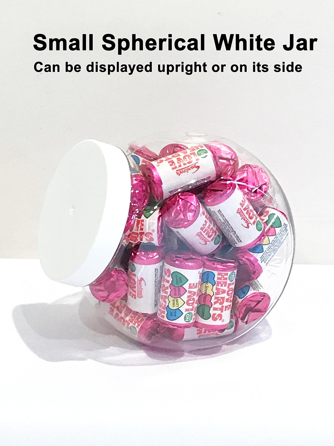 Assorted White Candy Buffet kit with 10 Plastic Sweet Jars, 2 Tongs and 100 Bags (Silver/Grey)