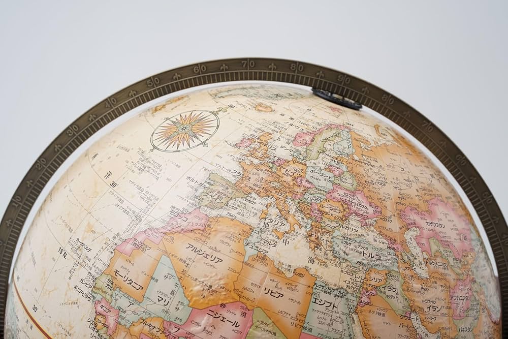 Amazon | リプルーグル 地球儀 コロニアル型 アンティーク 日本語版