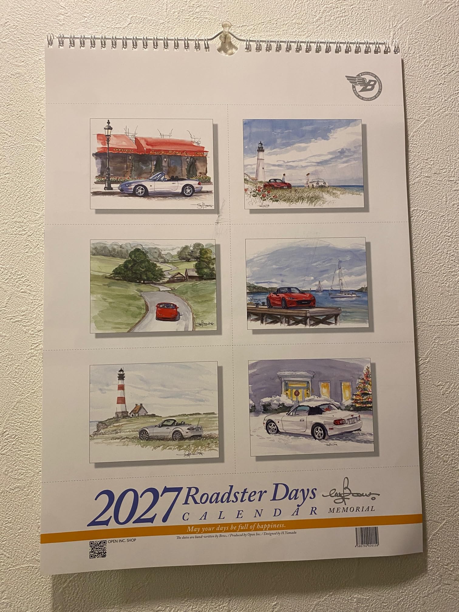 Amazon | ロードスターカレンダー Roadster Days 2026 by Bow。 A3