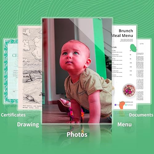 Miniatura 4 de Paquete de 100 hojas laminadoras de 5 mil de grosor, 9 x 11.5 pulgadas, bolsas de laminación térmica transparentes (tamaño carta), para suministros