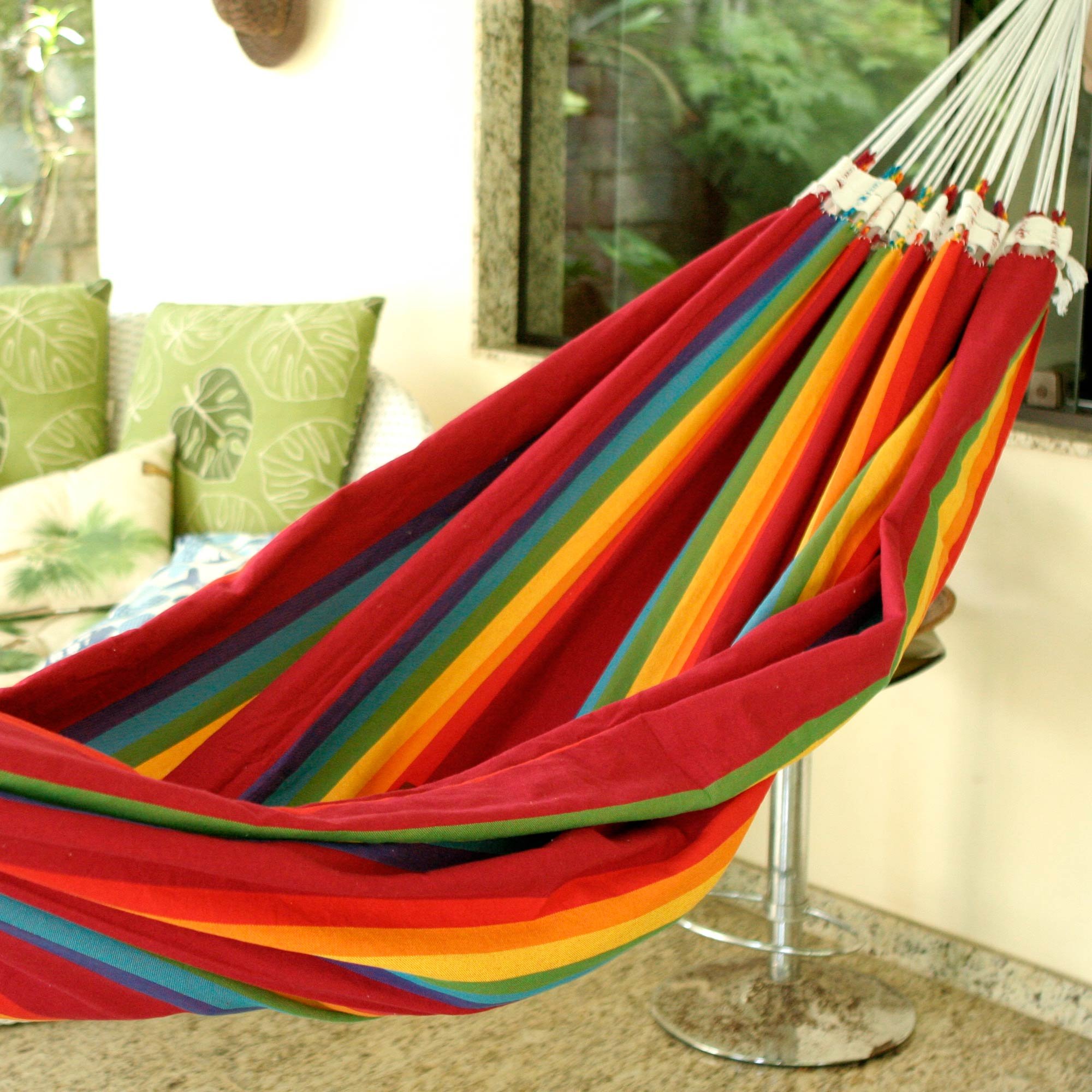 Amaca Brasiliana per due persone 200 x 160 cm Tessuto Cotone Doppia