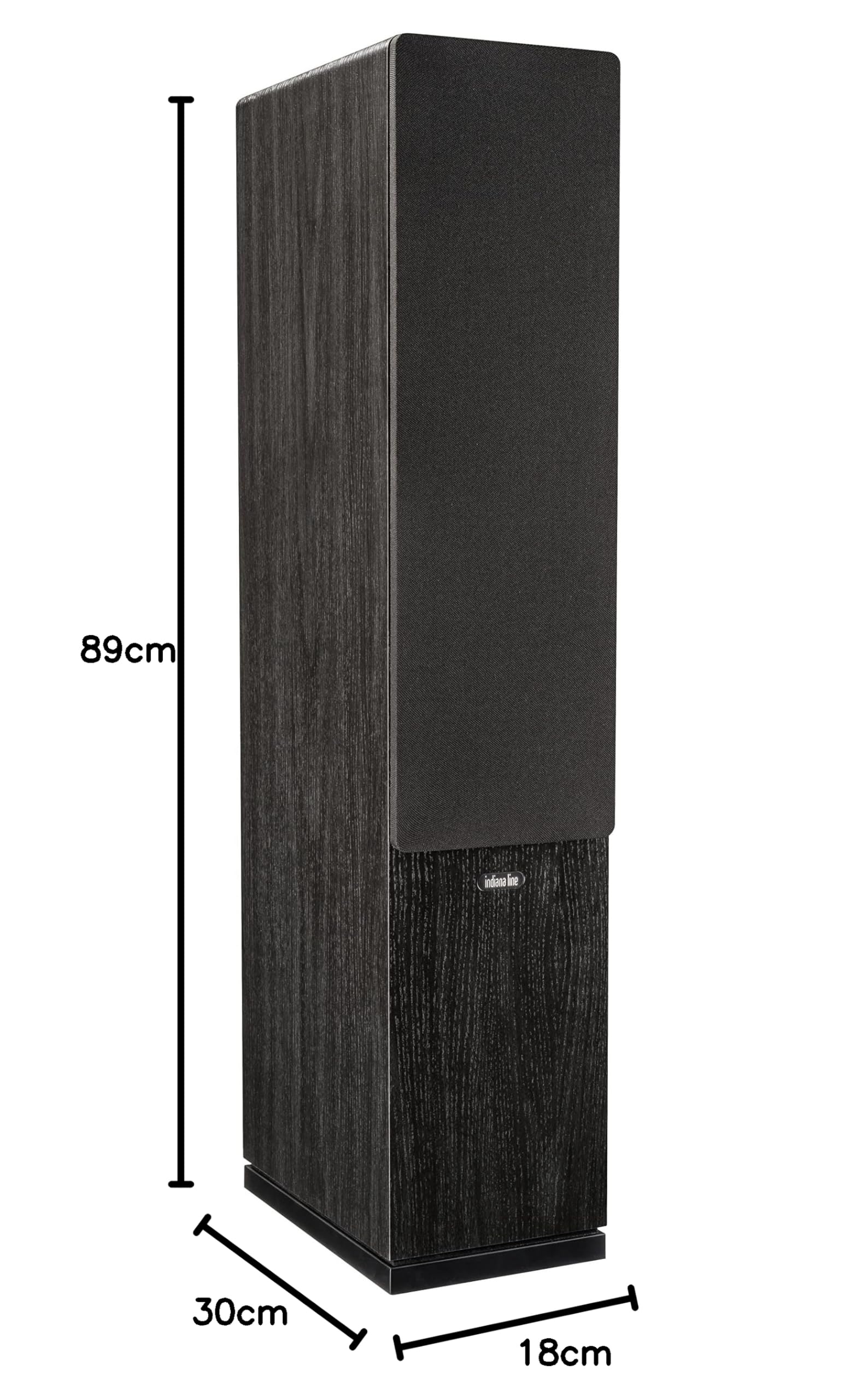 Indiana Line Tesi 561 N diffusore da pavimento - coppia (rovere nero)