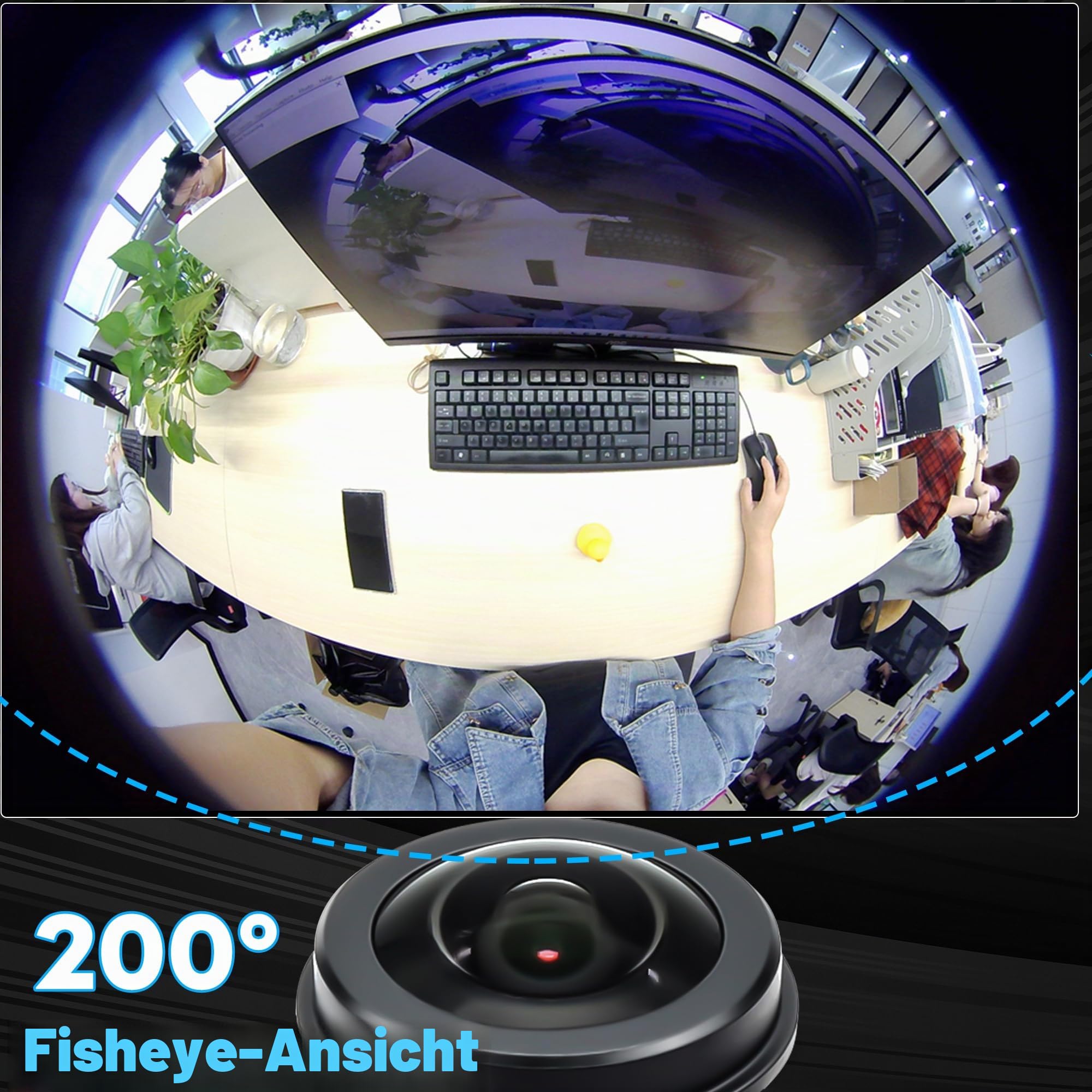 Svpro 4K 60fps Kamera - USB 3.0 & HDMI Dual-Ausgang, M12-Fischaugenobjektiv