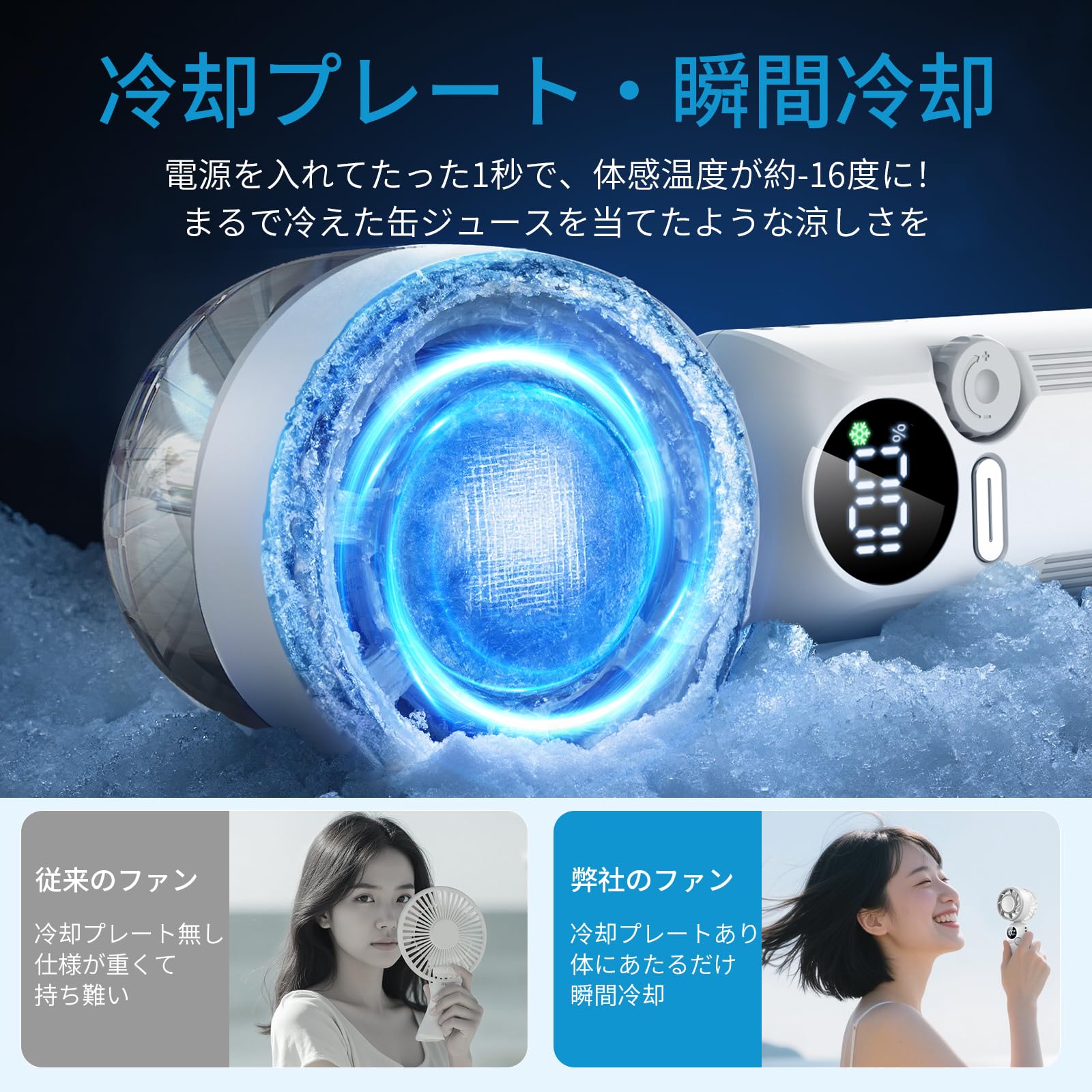 YOIIYO 冷却プレート付きハンディファンサムネイル3