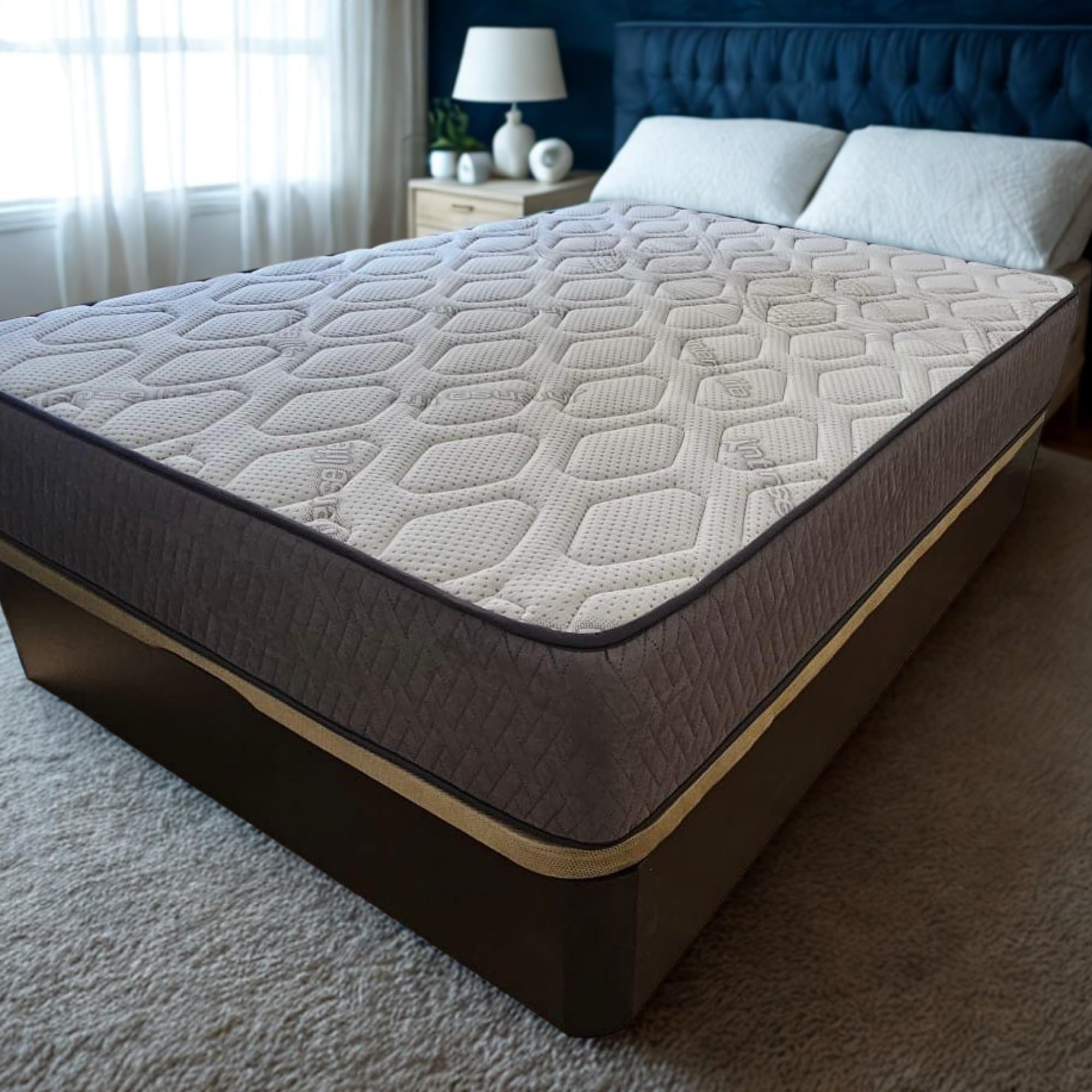 Colchon Viscoelastico 135 x 190 Elite Silver de 30 cm, Gama Alta, Ortopédico Profesional, Colchones 135x190 con Tecnología Fresh y Tratamiento Antiacaros