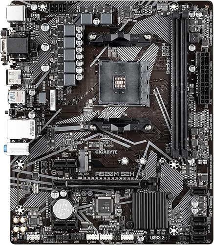 Miniatura 3 de Micro Center AMD Ryzen 5 5500 Procesador de escritorio con tarjeta madre Gigabyte A520M S2H Micro ATX (AM4, DDR4, NVMe PCIe 3.0 x4 M.2, Q-Flash