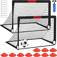 VAVOSPORT 2-Pack 4'x3' Kids Soccer Goals