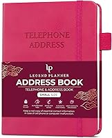 Vista 7 de Legend Planner Libreta de direcciones con pestañas alfabéticas – Libro de contactos telefónicos para números de teléfono, direcciones, contraseñas