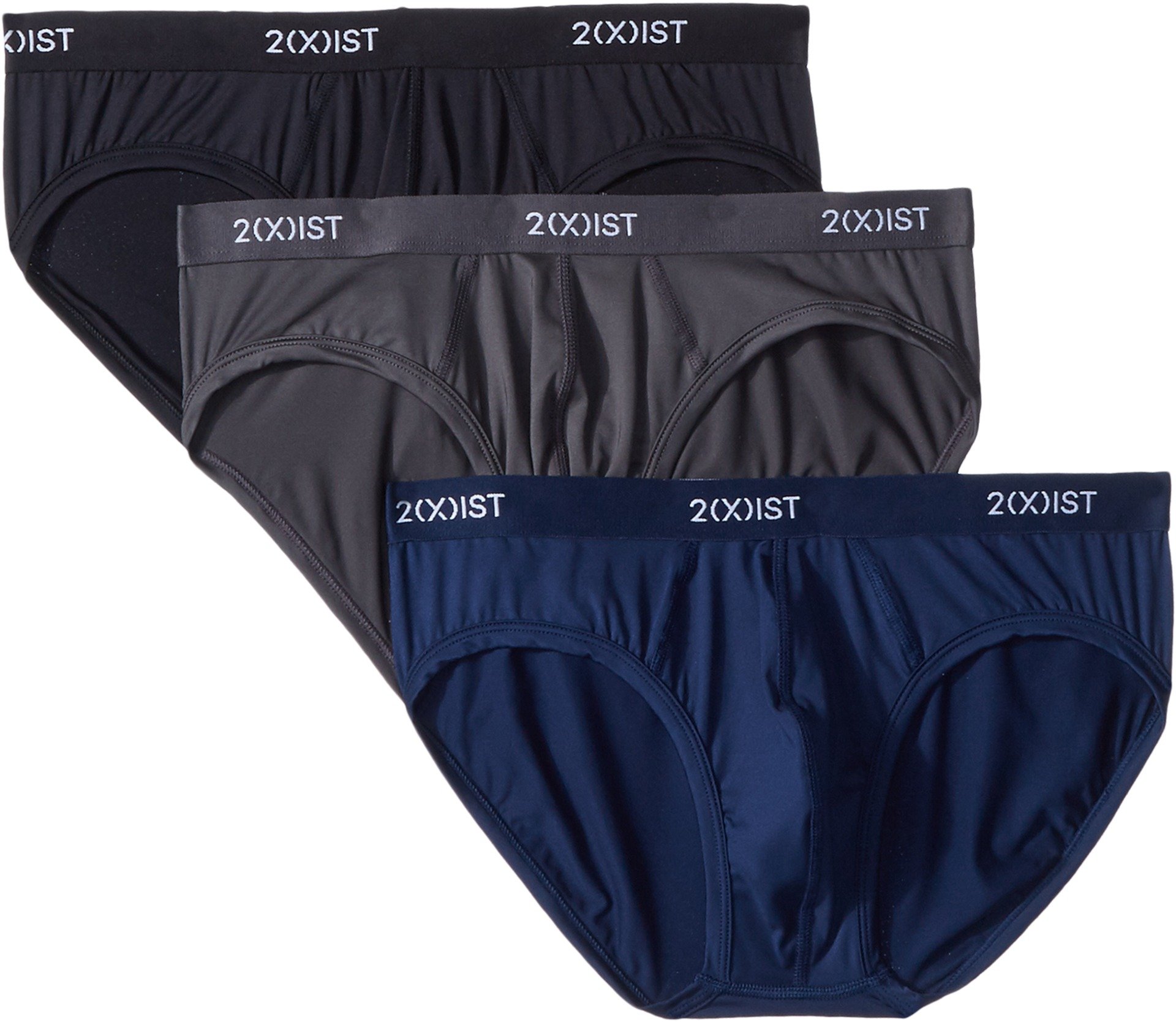 2(x)ist Micro Speed Dri 3pk No-Show Brief Biancheria Termica Uomo