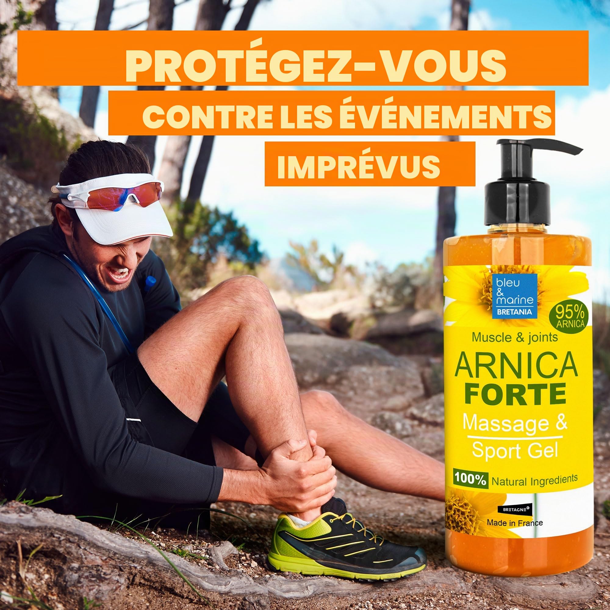 Gel Concentré Arnica, FORTE, 100% extrait d'Arnica BIO, Fatigue Articulaire, Gel de Massage Muscles, Articulations, Hydratant, Post-entraînement 2000 g