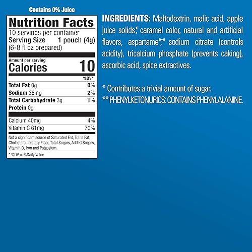 Miniatura 2 de Alpine Mezcla Instantánea de Bebida de Sidra de Manzana con Especias sin Azúcar, Rica en Vitamina C y Baja en Calorías, Bolsa de 0.14 Oz (Paquete de