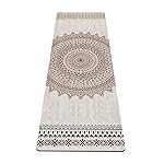 nuveti Yoga Mat Print Extra Thick TPE Non Slip Fitness Exercise Mat with Carrying Bag, 72x24 Extra Thick 6MM Exercise & Workout Mat for Yoga, Pilates Fitness and Floor Exercises