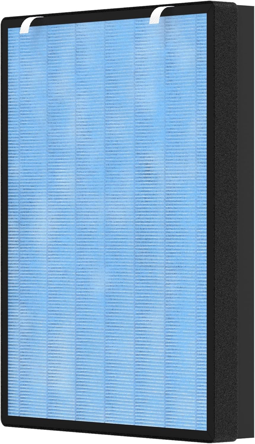 HSP002 Replacement Filter Compatible with HSP002 Smart Air Purifier 2.0 4-in-1 Filtration of Main Filter and Activated Carbon, 1 Pack