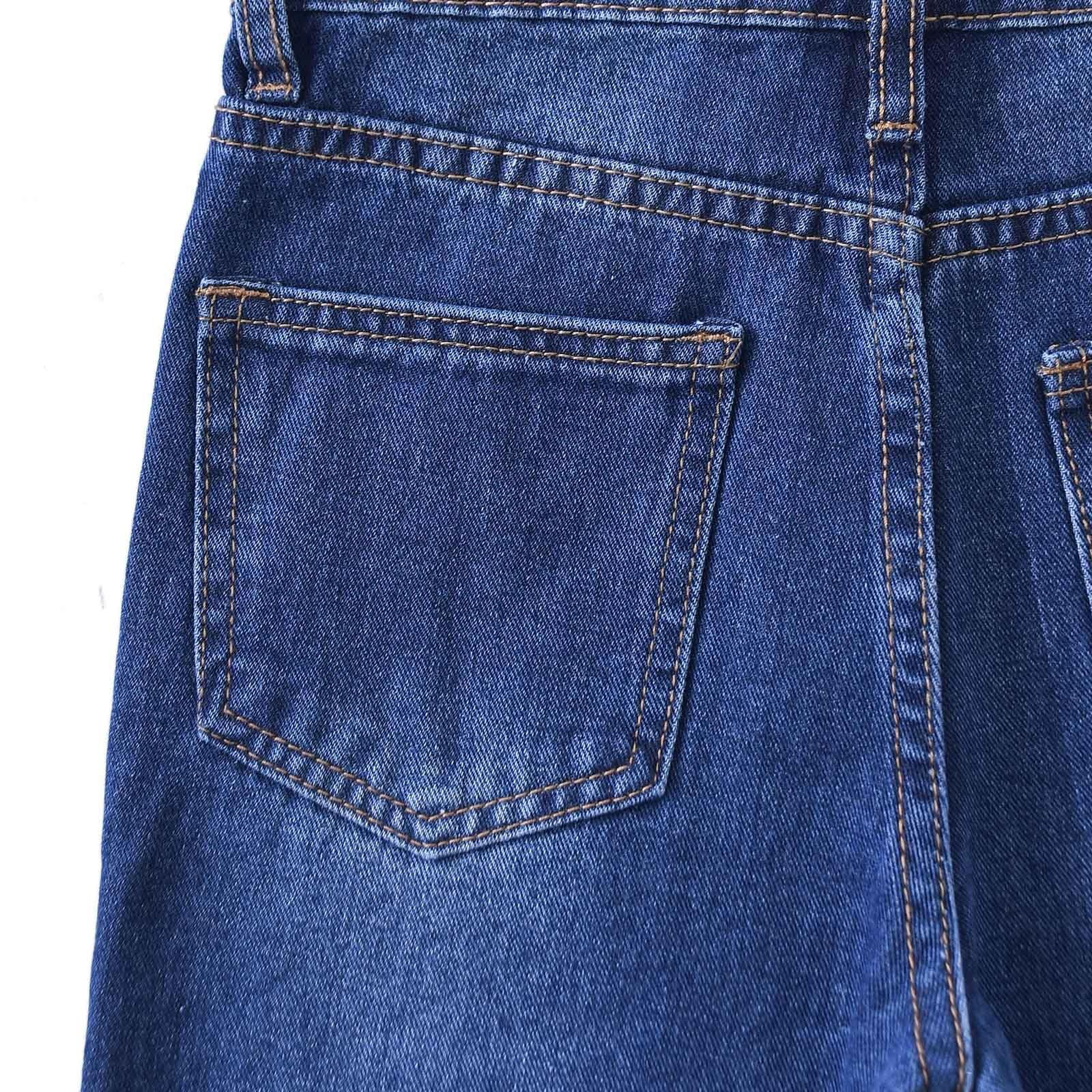Generico Jeans Bambino 5-14 Anni Elasticizzati Regular Fit Pantaloni Jeans Denim Ragazzo Elastico Vita Comfort Pantaloni Lavoro Cargo Stretch Autunnali Scuola Streetwear con Tasconi
