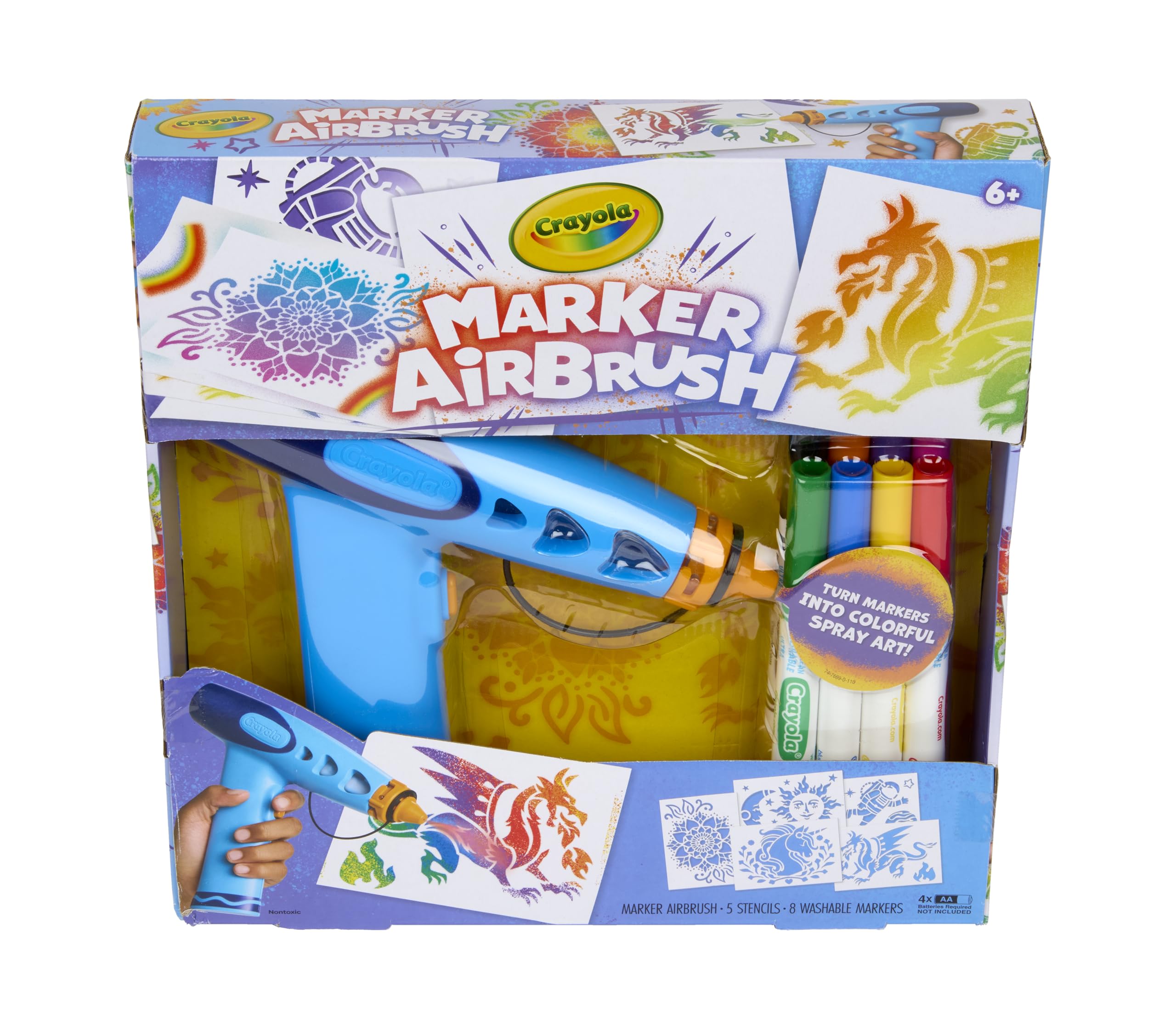 スプレーアート 子供とランタンスプレーアートF4 Amazon.co.jp: Crayola Marker エアブラシスプレーアートキット