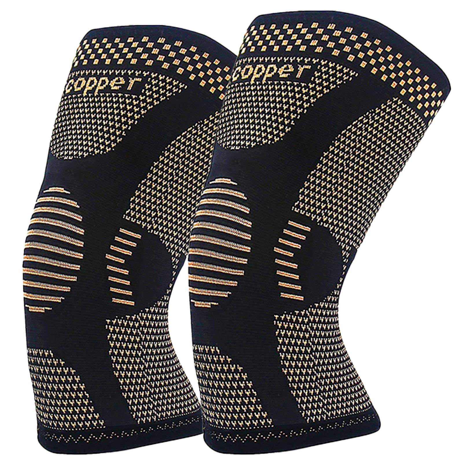 Buy Copper knee support for women and men,[2 pack] knee compression