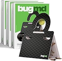 Vista 9 de BugMD Trampas para polillas de ropa y despensa (6 unidades) – Adhesivo repelente a base de feromonas para armarios, armarios y armarios – No tóxico