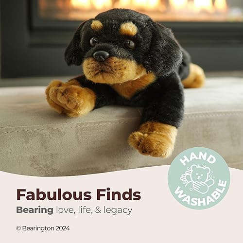 Miniatura 3 de Bearington Gunner Rottweiler - Perro de peluche de animales de peluche 15 pulgadas