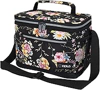 Vista 12 de opux Lonchera térmica para hombres y mujeres, bolsa de almuerzo para el trabajo y la escuela, a prueba de fugas, suave bolsa de almuerzo