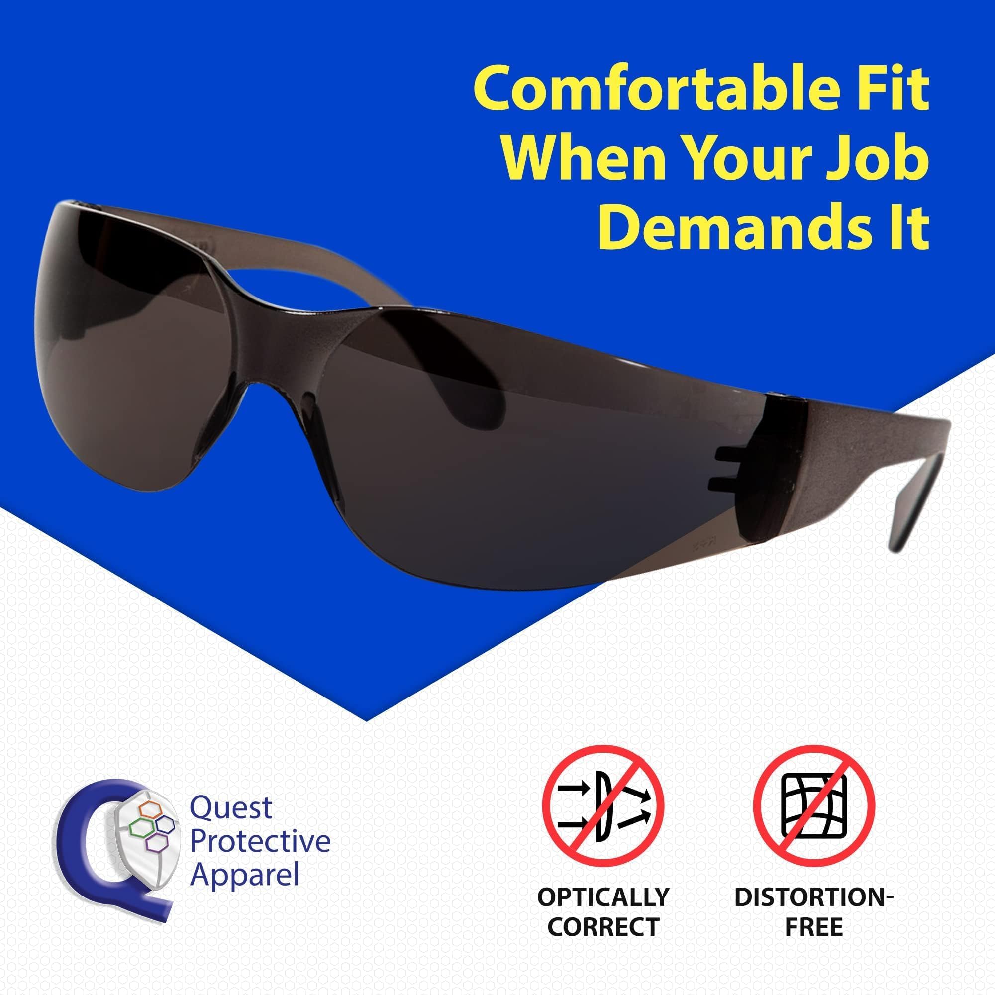 Quest Safety Products - Occhiali anti-appannamento - Occhiali protettivi - Lenti in policarbonato ad alto impatto