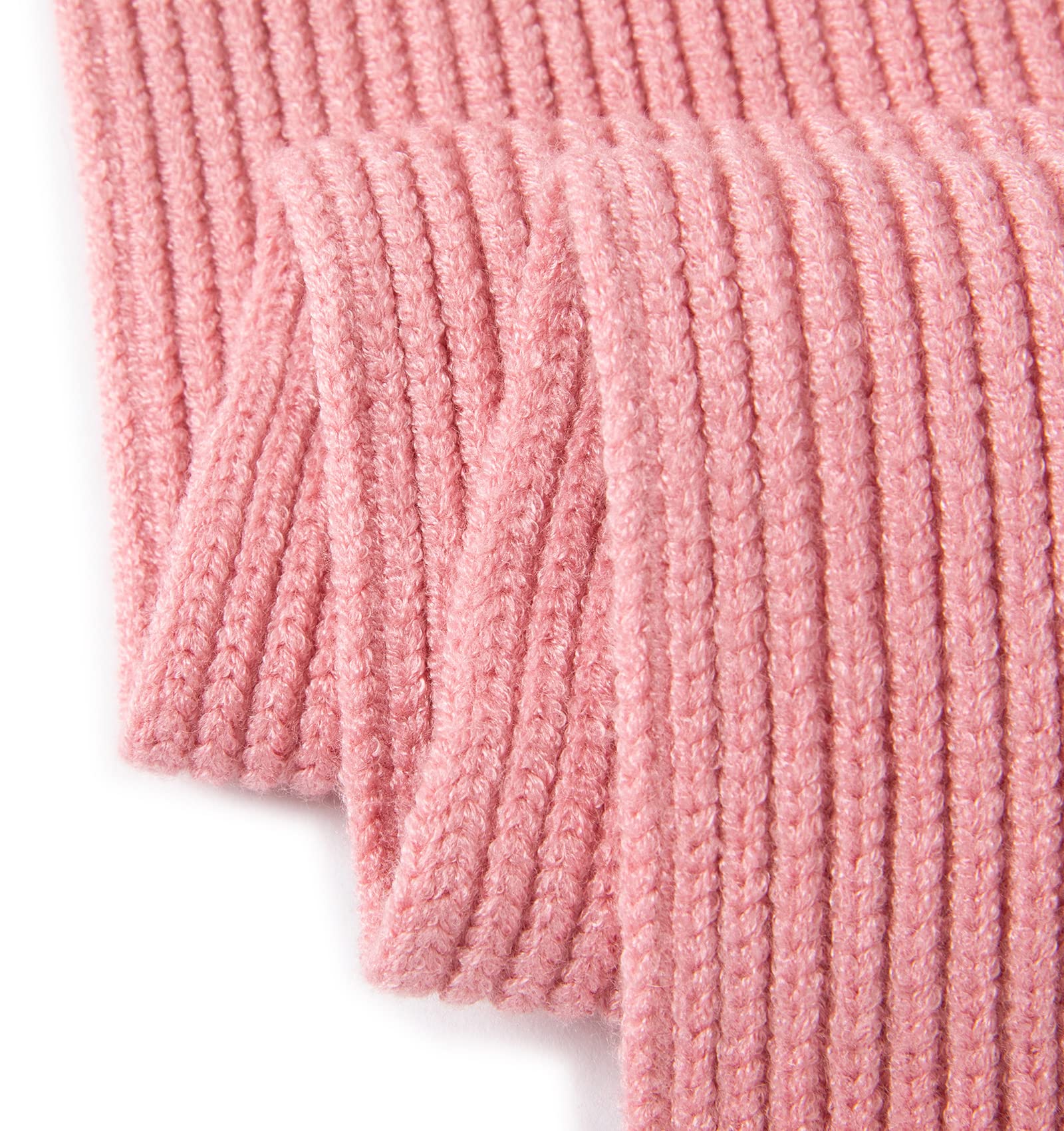 Lallier 3-teiliges Kinder-Set mit Mütze, Schal und Schneehandschuhen, Winter Strickmütze, warme, weiche Pom-Pom Mütze für Jungen, Mädchen und Kleinkinder