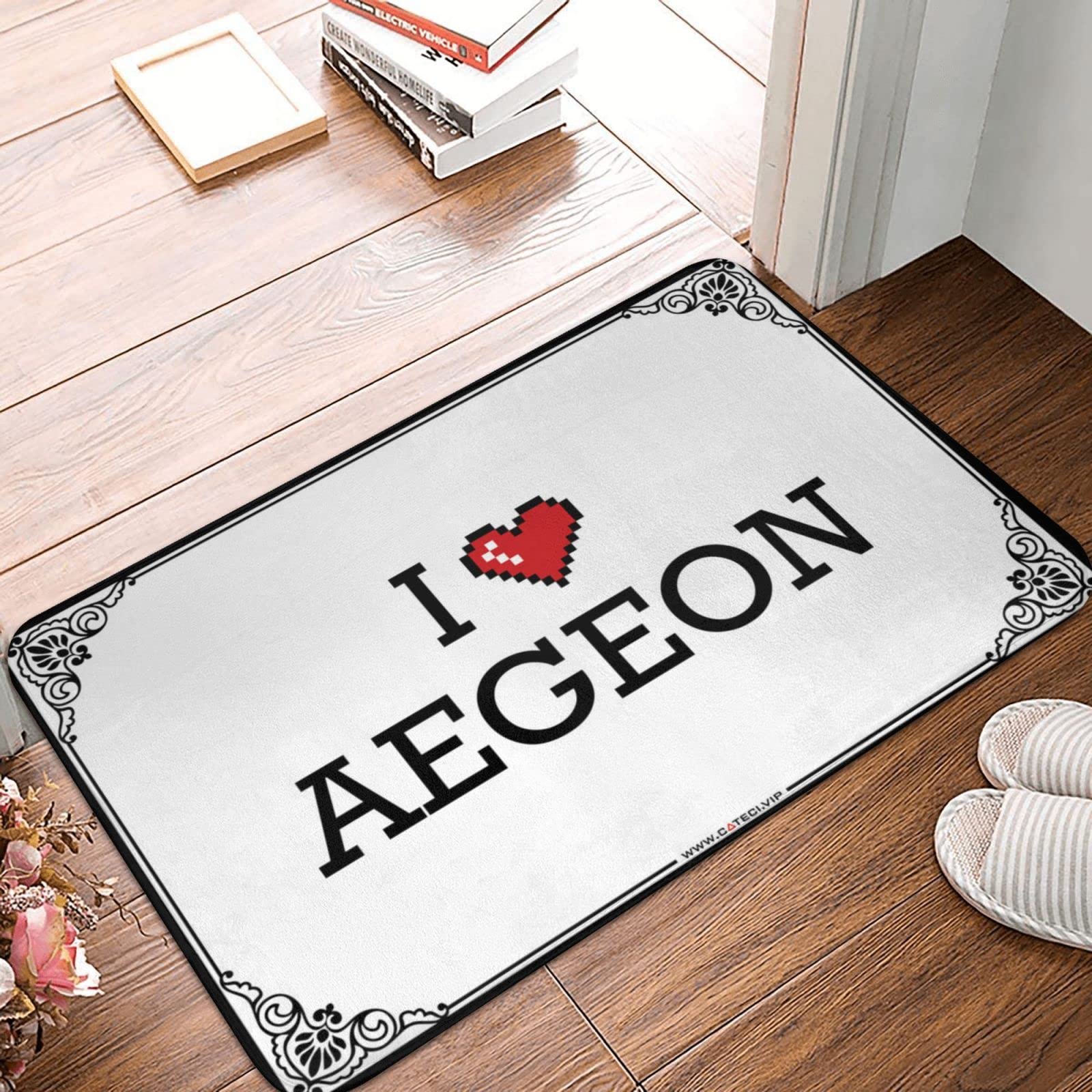 Paillasson bar extérieur I Love Aegeon cadeau pendaison de crémaillère