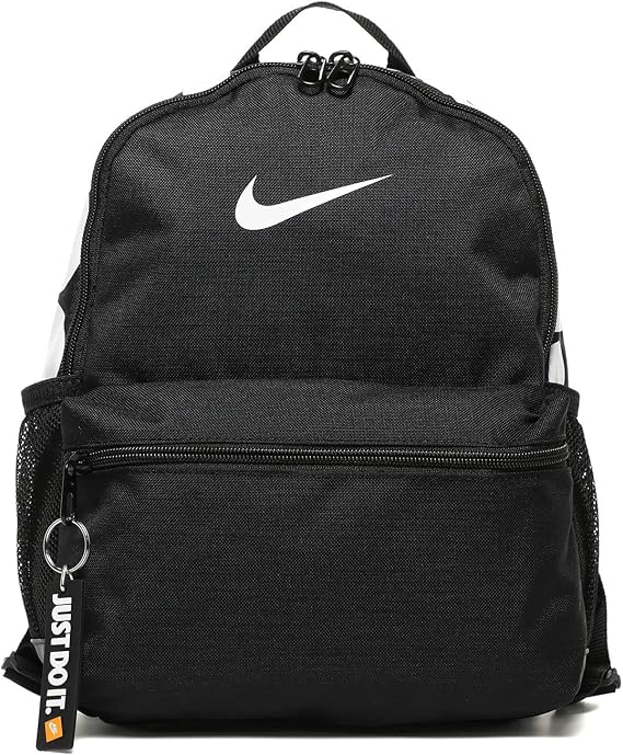 Nike Y Nk Brsla Jdi Mini Bkpk Sports Backpack - Black/Black/(Glossy White), MISC