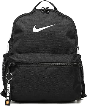 Nike Y Nk Brsla Jdi Mini Bkpk Sports Backpack - Black/Black/(Glossy White), MISC