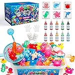 Kiditos Magic Water Elf Toy Kit-Squishies for Kids, 10 Gels & 6 Molds, Magic Gel Water Pets Sensory Toy, Fun DIY Craft Kit, Party Favors, Birthday & Christmas Gifts for Kids Ages 3+