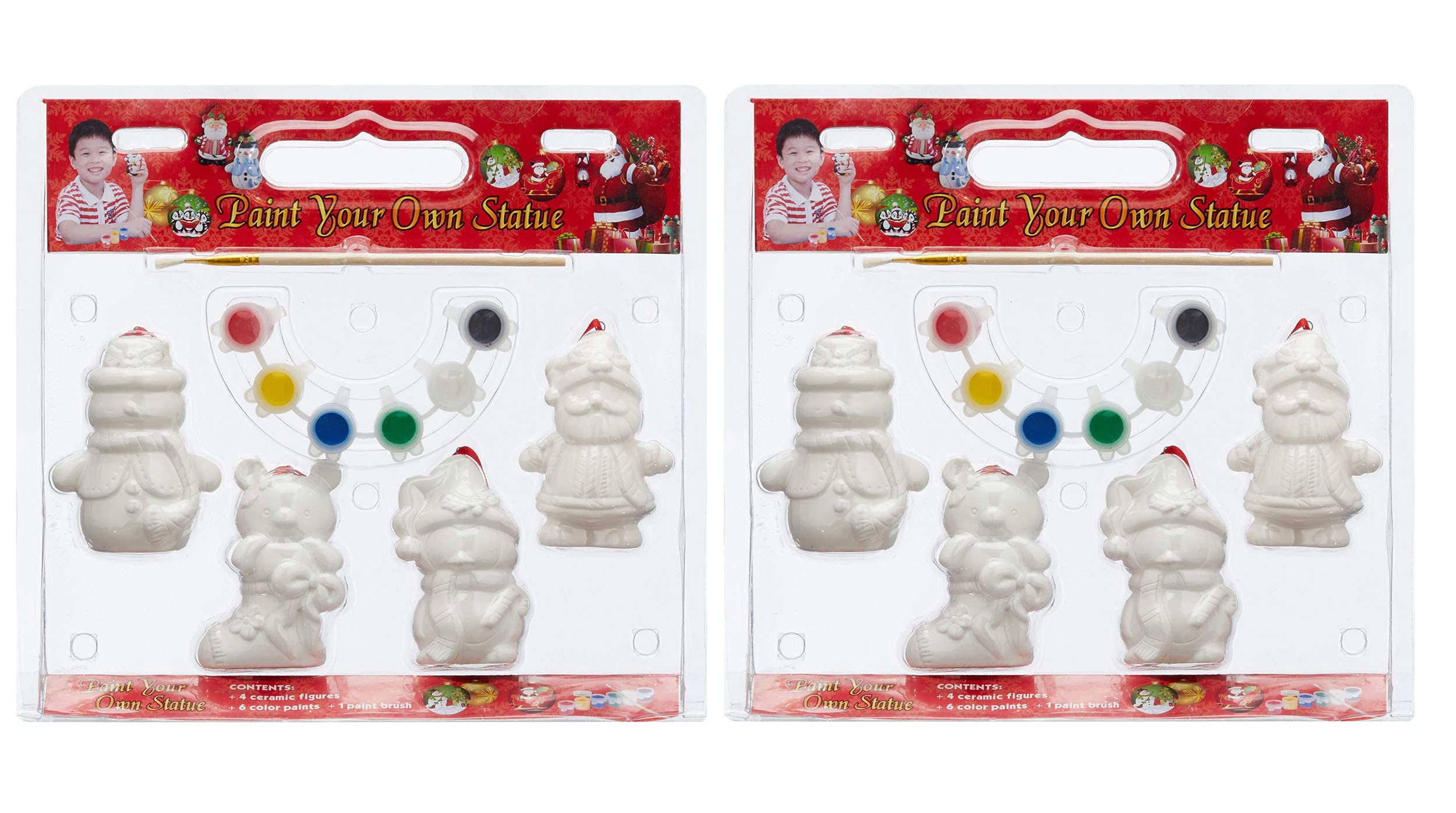 Cepewa 3D Painting Set Christmas Tree Decorations Painting Christmas Tree Jewellery DIY 11-Piece Christmas Tree Decoration to Design Yourself with 4