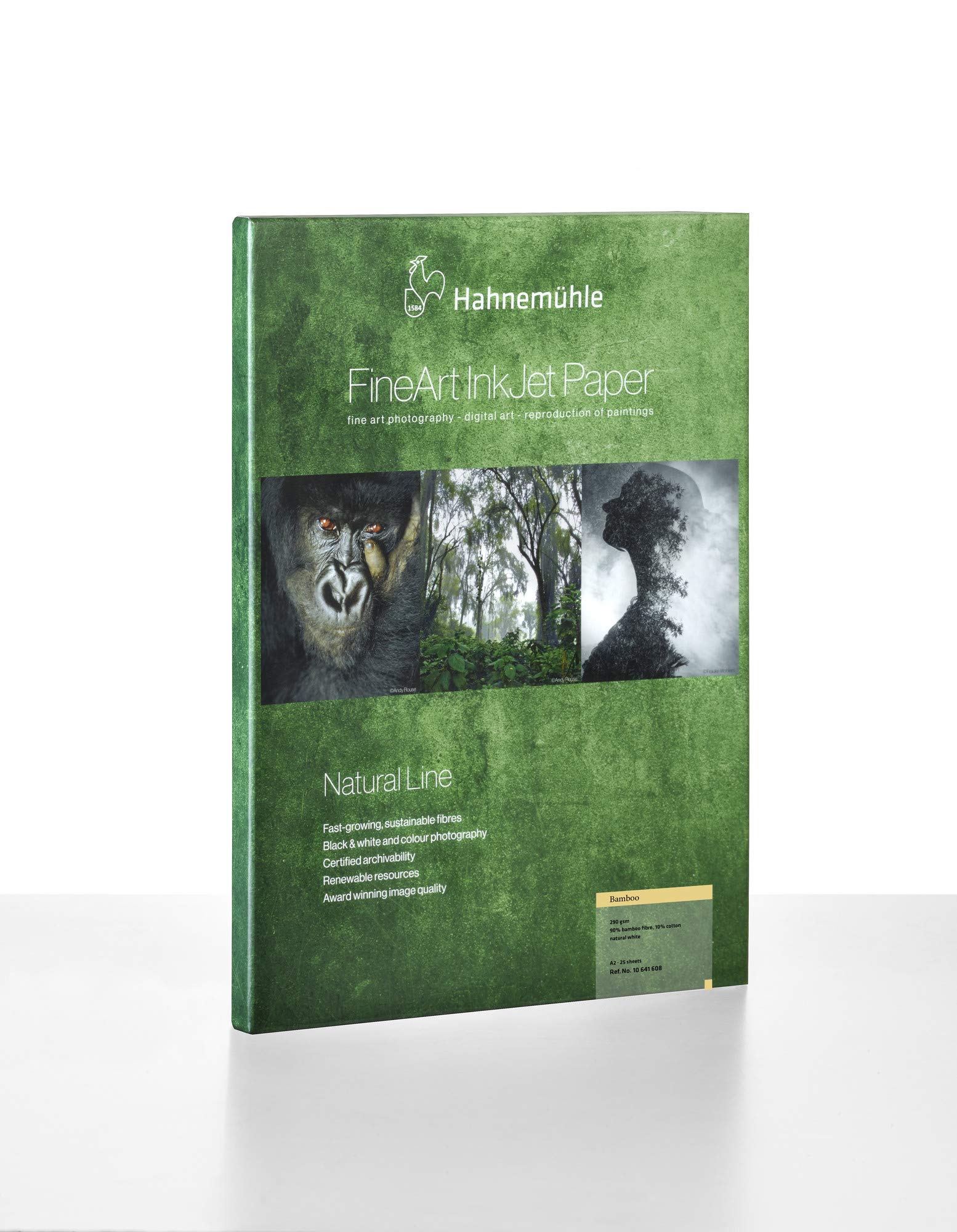 Hahnemühle10641608 Digital FineArt Bamboo, 290 g/m², DIN A2, 420 x 594 mm, Natural White
