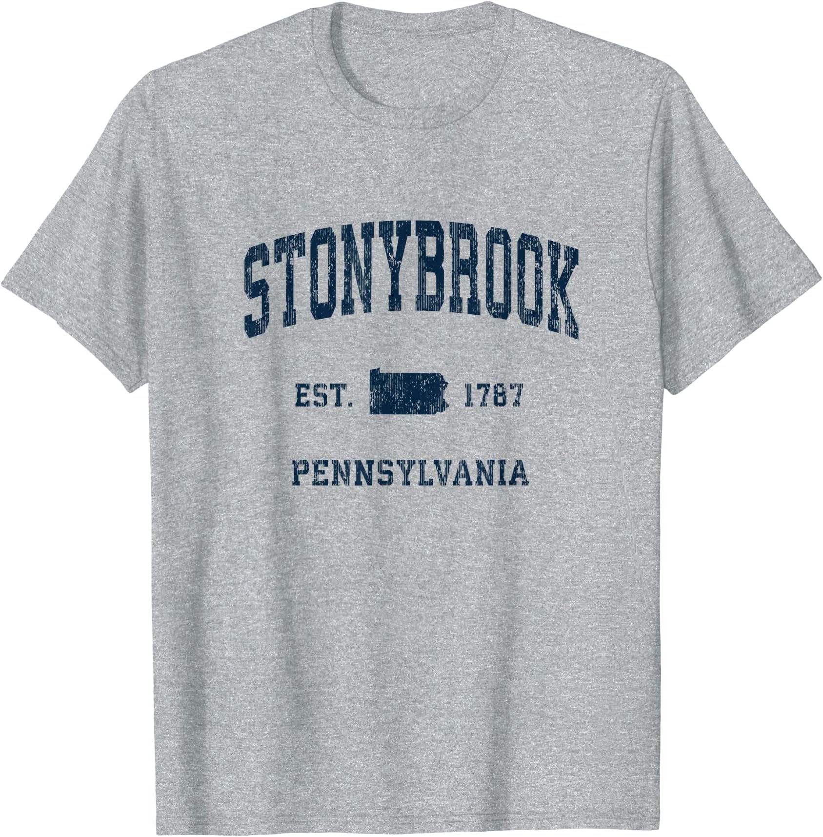 Stonybrook Pennsylvania PA Vintage Athletic Navy Sports Desi T-Shirt