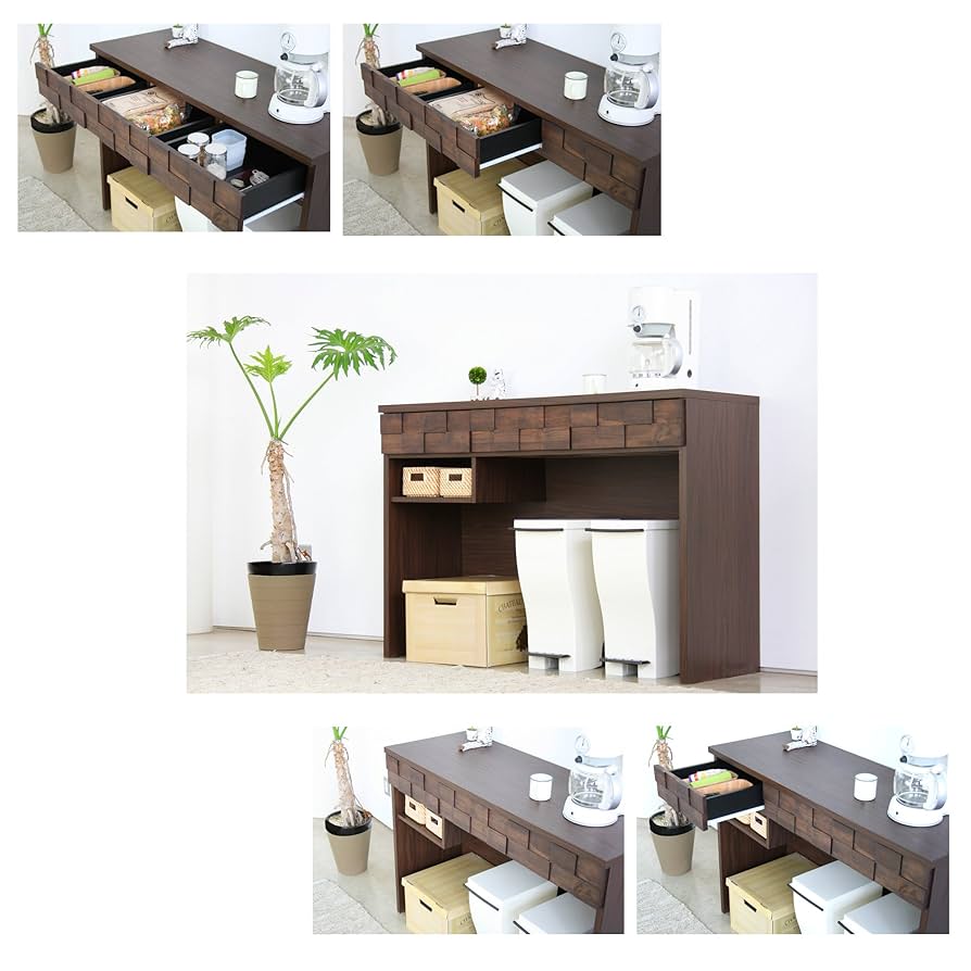 キッチンカウンター?大川家具GART COLK 幅120cm 日本製