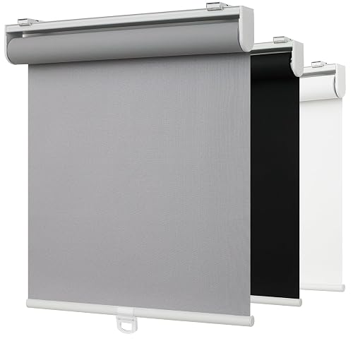 100% Blackout Indoor Cordless Roller Shades for Windows,Room Darkening Rolled