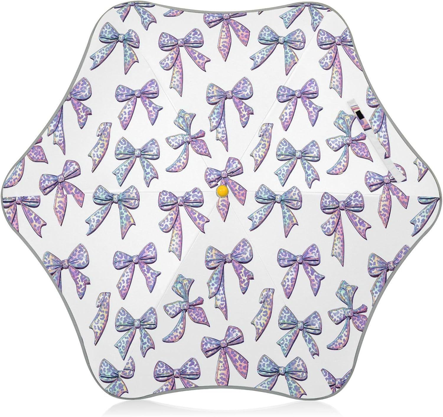 ALAZA Rainbow Leopard Cheetah Bows Kids Umbrella for Girls Boys Toddler Children Rain & Sun Umbrella