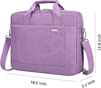 Vista 8 de Voova Laptop Bag Case 17 17.3 Inch Computer Sleeve Messenger Bag with Shoulder Strap Expandable Waterproof Large Capacity Business Briefcase for