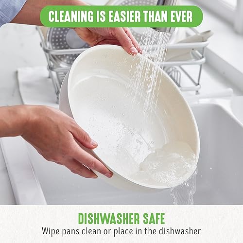 Miniatura 11 de GreenLife Juego de ollas y sartenes antiadherentes de 10 piezas, mango desmontable y juego de utensilios de cocina apilables, sartenes de cocina no