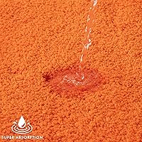 Vista 183 de MIULEE - Juego de 2 tapetes para baño, absorbentes, microfibra esponjosa y gruesa, con reverso antideslizante, lavable a máquina, para baño, ducha