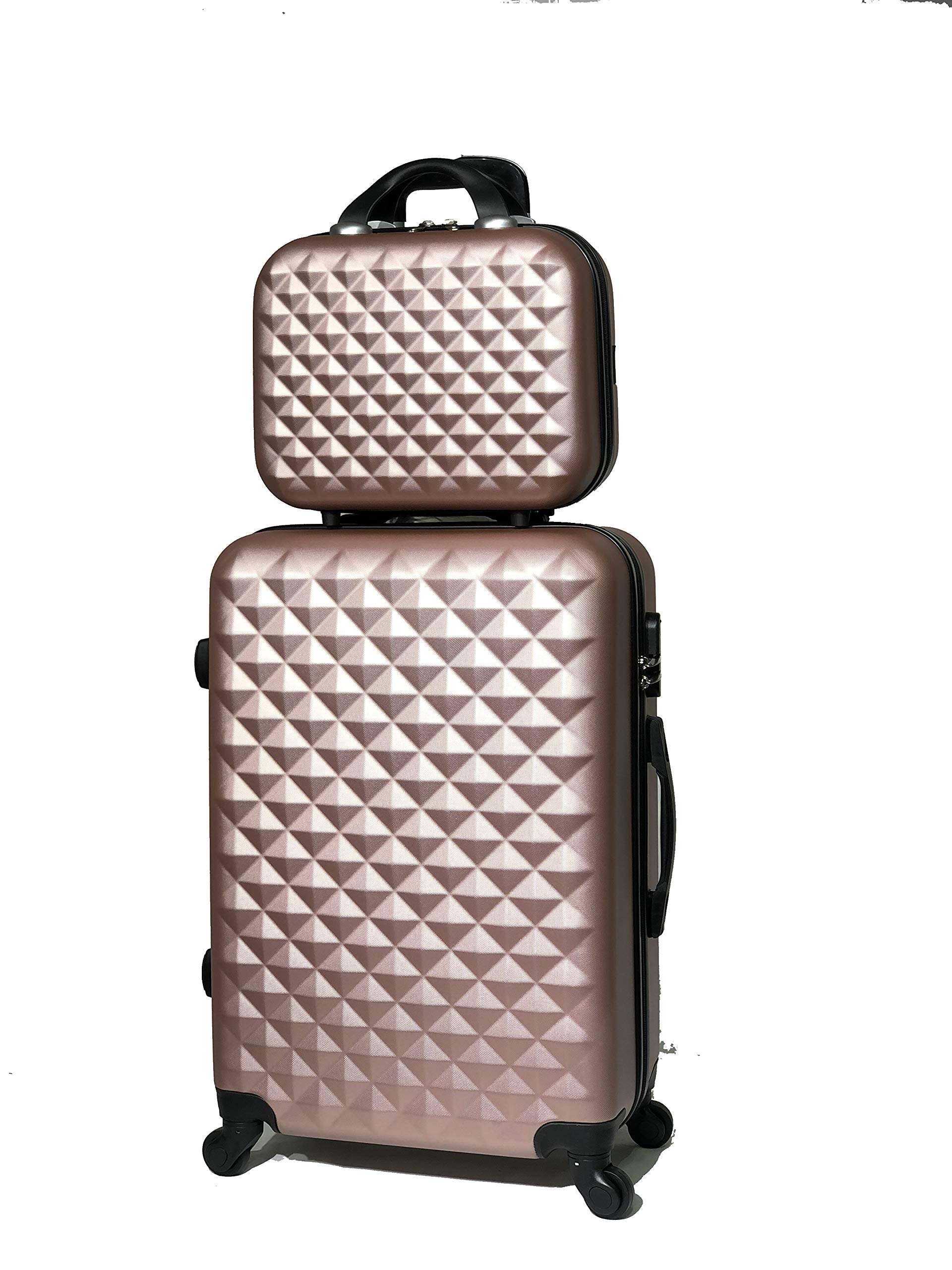 Valise Cabine/Moyen/Grande avec ou sans Vanity, Marque Française (Rose Gold (5802), Moyen & Vanity)