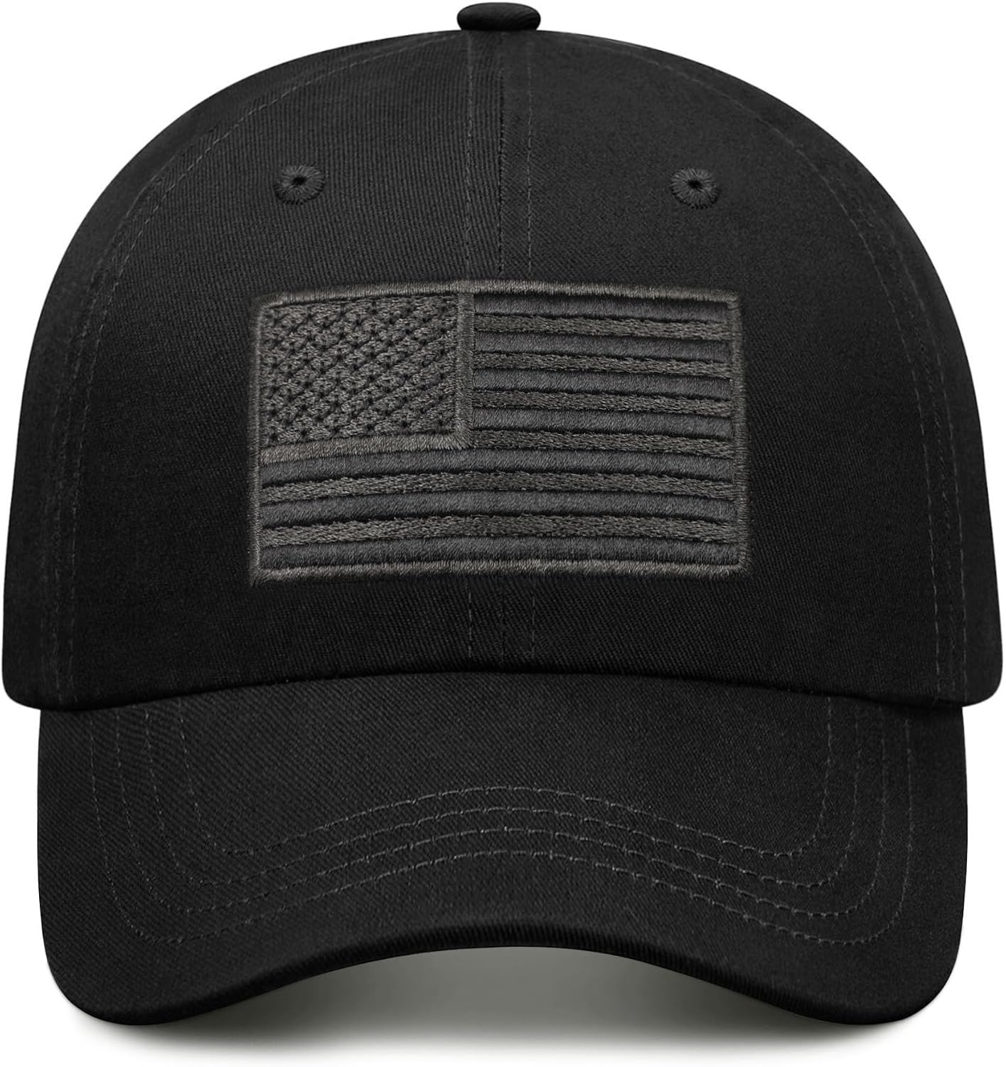 American Flag Baseball Cap - Cotton Unstructured Patriotic Hats for Men Women - Low Profile & Adjustable Fit for Daily Wear