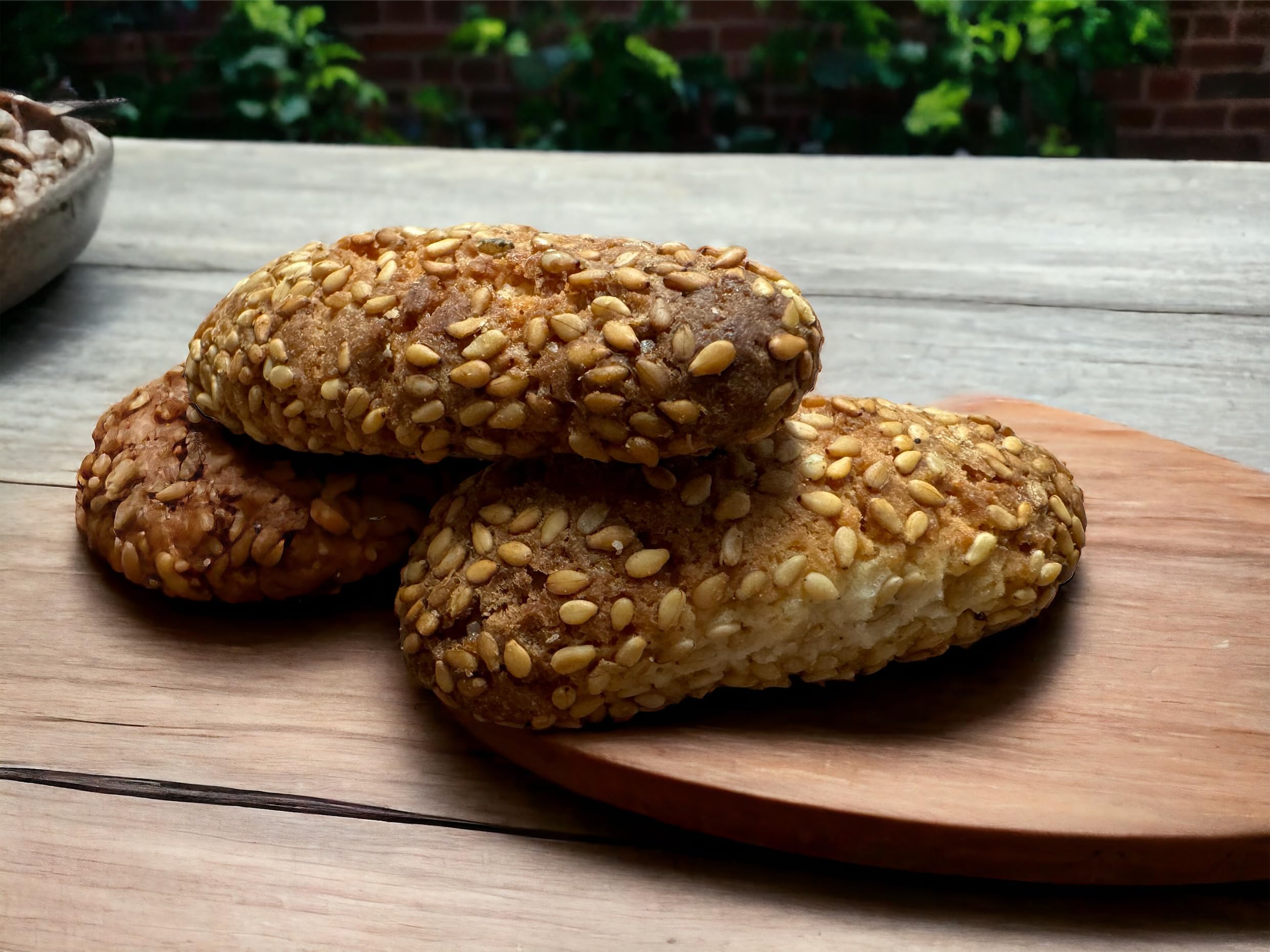 Biscotti al Sesamo Siciliani 300g-Le Dolcezze di Zio Mario-Pacco da pz.14