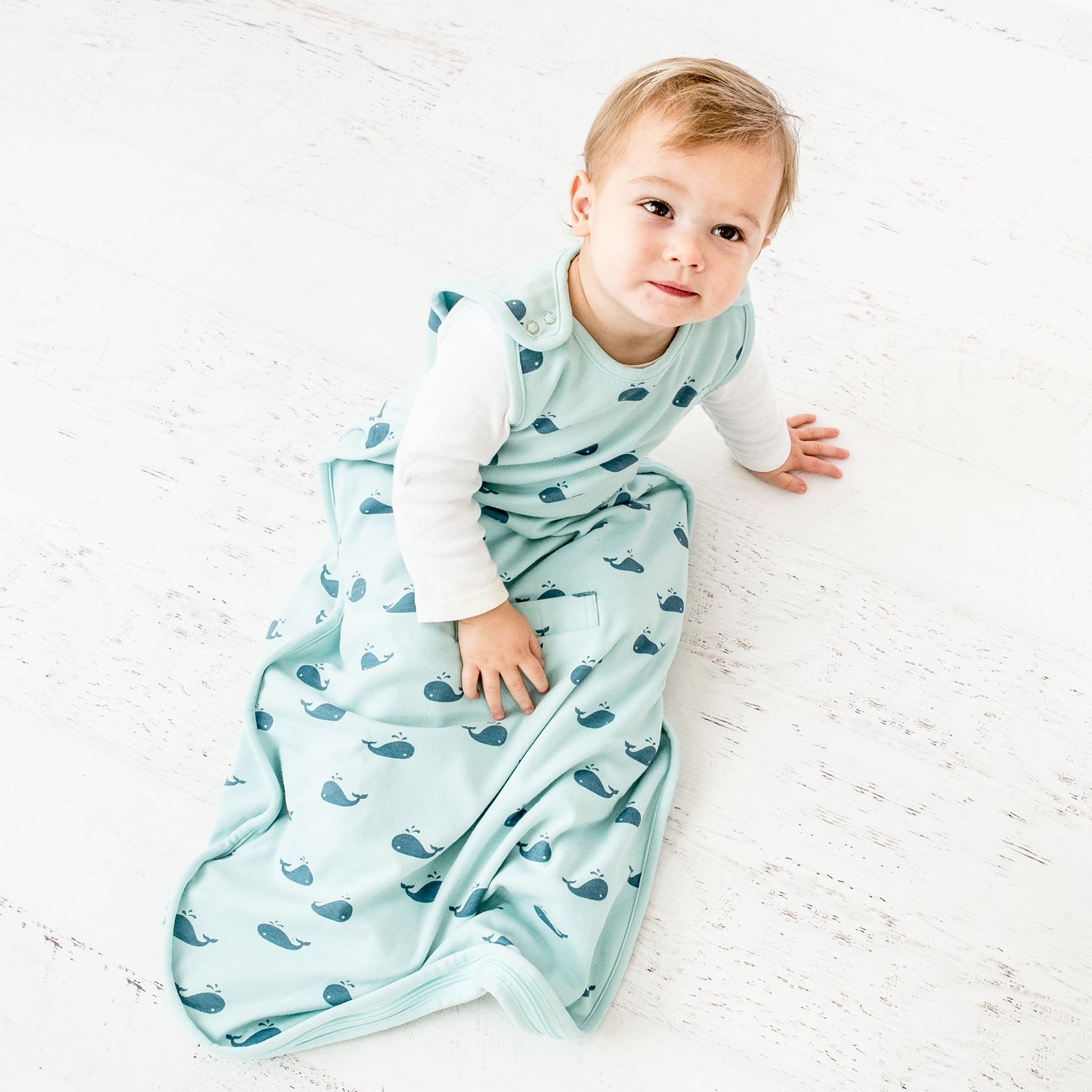 Woolino Gigoteuse 4 Saisons - Gigoteuse Ultime en Laine Mérinos - Universelle Taille Réglable avec Fermeture Eclir Bidirectionnelle pour Bébé (2 à 24 mois)