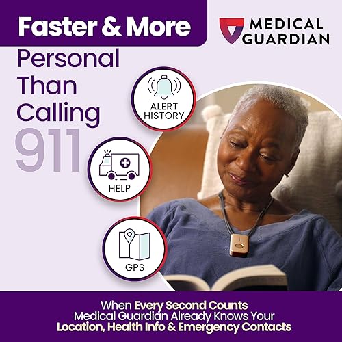 Miniatura 35 de Medical Guardian MGMini Dispositivo de alerta médica para personas mayores Resistente al agua, botón de llamada de emergencia, monitoreo 24/7