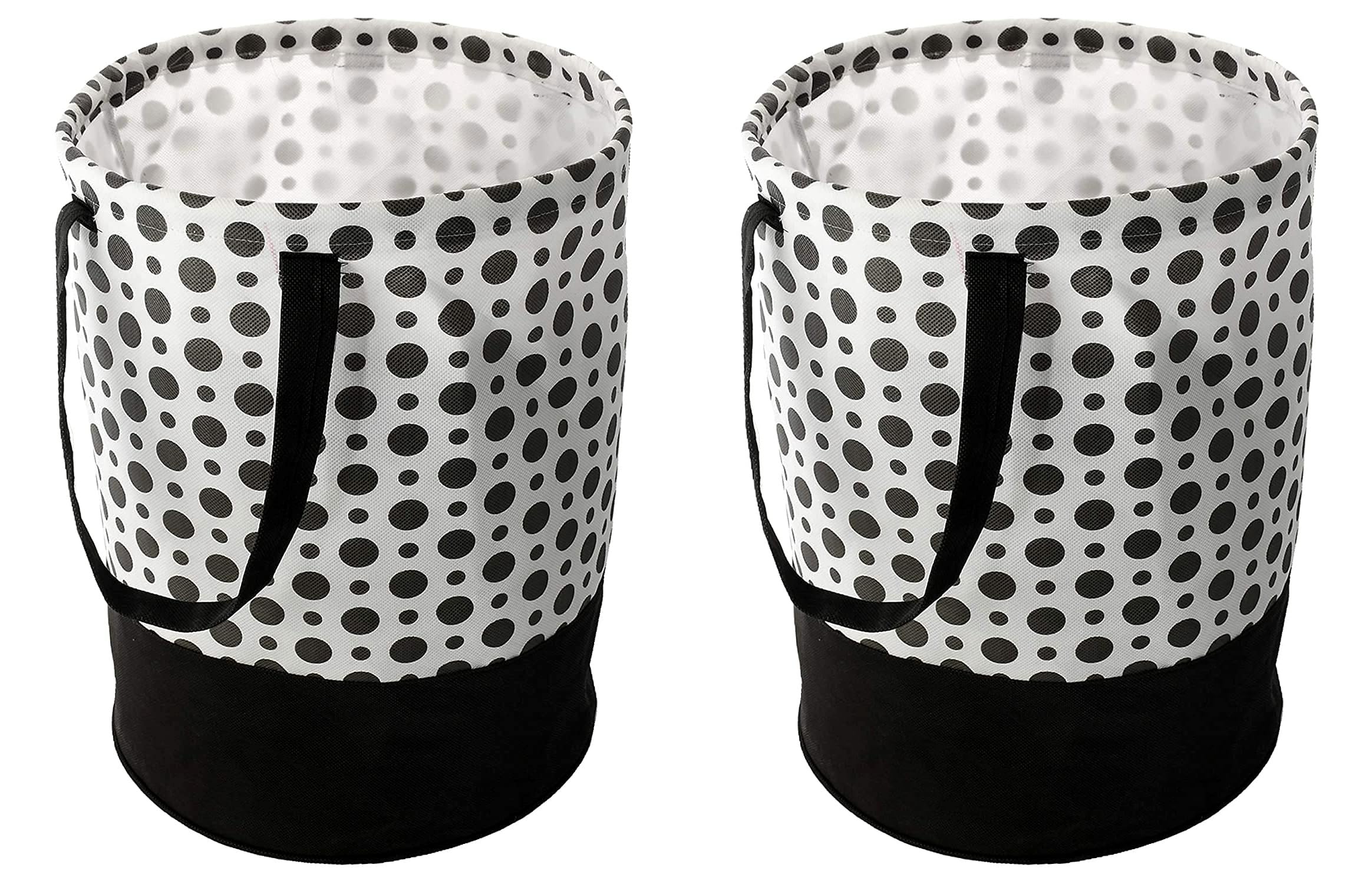 BB BACKBENCHERS Laundry Bag/Laundry Basket/Clothes Storage Box/Storage Basket/Storage Bag, 45L (White (Pack of 2))
