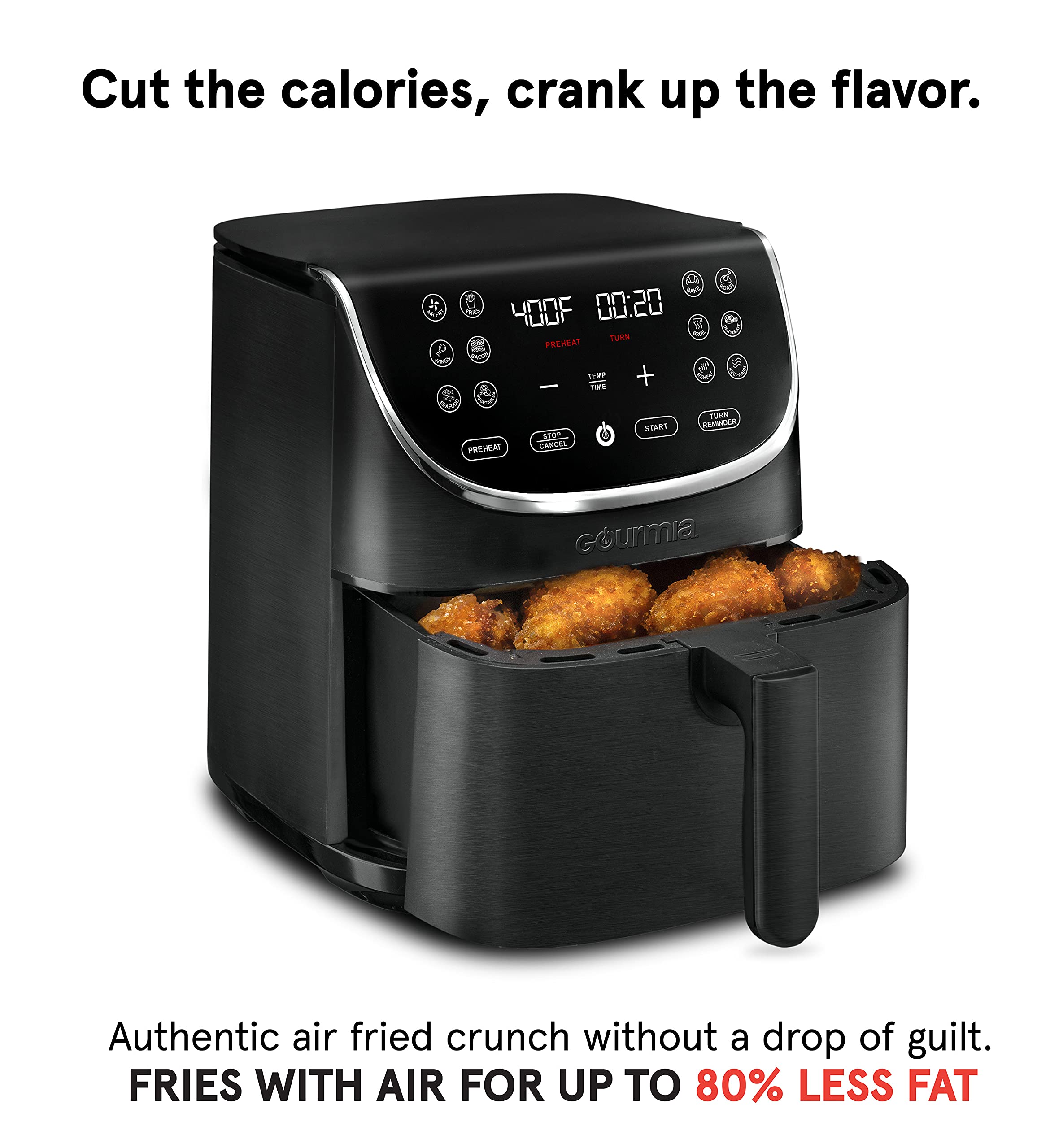 Buy Gourmia Air Fryer Oven Digital Display 7 Quart Large AirFryer