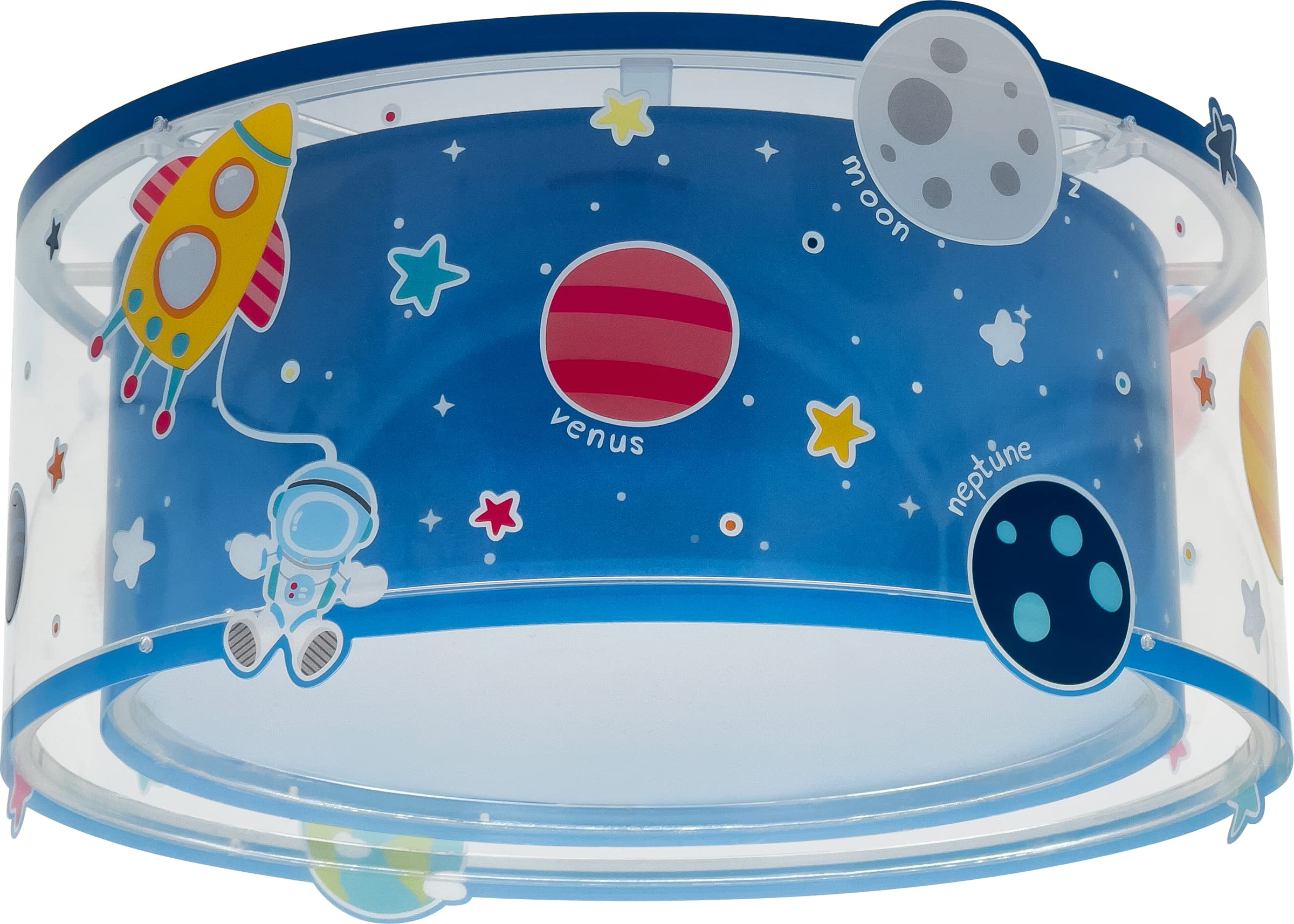 Dalber Lámpara plafón de techo infantil Planets Planetas Sistema Solar Azul