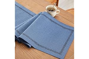 Burlap Style Farmhouse Table Runner For Dresser Table