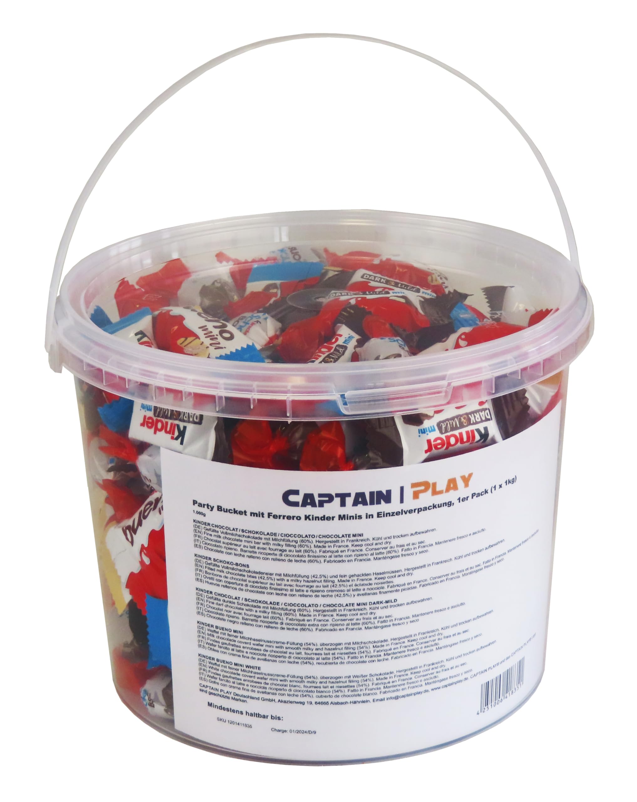 Party Bucket con Kinder Mini specialità 1kg